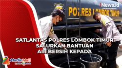 Polres Lombok Timur Beri Bantuan Air Bersih usai Dapat Laporan Warga yang Kekeringan