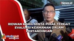 Ridwan Kamil Desak Pertandingan Sepak Bola Dihentikan Sementara Pascatragedi di Stadion Kanjuruhan<