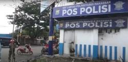 Pos Polisi di Makassar Terbakar Usai Dilempari Bom Molotov, Pelaku Tinggalkan Pesan, Ini Isinya