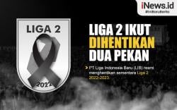 Infografis Liga 2 Ikut Dihentikan Dua Pekan