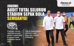 Infografis Presiden Jokowi Minta Semua Stadion Sepak Bola Dievaluasi