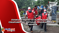 Evakuasi Mayat di Aliran Sungai Cikapundung, Petugas Temukan Luka di Kepala