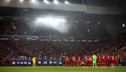 Momen Hening di Anfield saat Laga Liverpool vs Rangers untuk Korban Tragedi Kanjuruhan