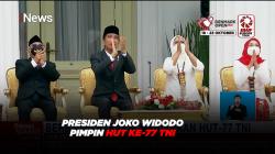 Presiden Joko Widodo Pimpin Peringatan HUT ke-77 TNI