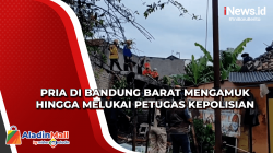 Pria di Bandung Barat Mengamuk hingga Melukai Petugas Kepolisian