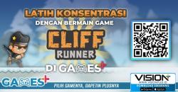  Lewati Rintangan Berjalan di Atas Jurang di Game Cliff Runner!