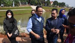 Gubernur Anies Resmikan Ruang Limpah Sungai Brigif yang Tampung 300.000 Meter Kubik Air