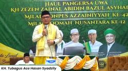 Ribuan Umat Islam Padati Tahlil Akbar Haul KH Zezen Zaenal Abidin Bazul Asyab di Sukabumi<