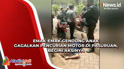 Emak-Emak Gendong Anak Gagalkan Pencurian Motor di Pasuruan, Begini Aksinya