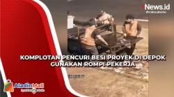Komplotan Pencuri Besi Proyek Gunakan Rompi Pekerja untuk Beraksi di Depok
