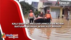 Intensitas Hujan Tinggi, Ratusan Rumah Warga di Bekasi Terendam Banjir