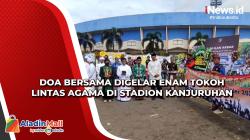 Doa Bersama Digelar Enam Tokoh Lintas Agama di Stadion Kanjuruhan