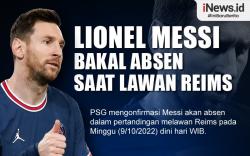 Infografis Lionel Messi Bakal Absen saat PSG Lawan Reims