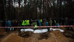 Kuburan Massal Ditemukan di Kota Lyman Ukraina, Jumlah Mayat Masih Diselidiki 