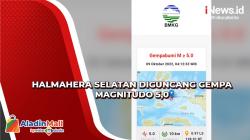 Halmahera Selatan Diguncang Gempa Magnitudo 5,0