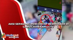 Aksi Sepasang Pencuri HP Bermasker di Garut Terekam CCTV<
