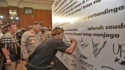 Stakeholder Persepakbolaan Jawa Barat Tanda Tangani 5 Poin Deklarasi Damai