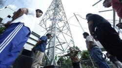 Atasi Blank Spot, Diskominfo Bangka Barat Bangun Menara BTS