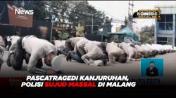 Pascatragedi Kanjuruhan, Polisi Sujud Massal di Halaman Mapolresta Malang