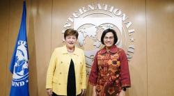 Sri Mulyani Minta IMF Lebih Perhatikan Negara-Negara Rentan Hadapi Tekanan Ekonomi Global 