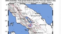 Tapanuli Utara Kembali Diguncang Gempa, Getaran Dirasakan Warga Tarutung