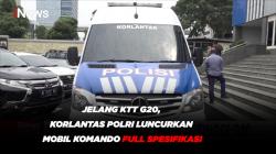 Jelang KTT G20, Korlantas Polri Luncurkan Mobil Komando Full Spesifikasi ke Bali