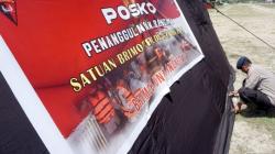 Siap Siaga, Brimob Gorontalo Dirikan 4 Posko Penanggulangan Bencana