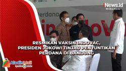 Presiden Jokowi Resmikan Penggunaan Vaksin Indovac di Bandung<