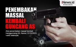 Infografis Penembakan Massal Kembali Guncang AS, Polisi Tewas