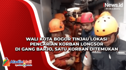Wali Kota Bogor Tinjau Lokasi Pencarian Korban Longsor di Gang Barjo, Satu Korban Ditemukan