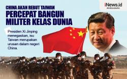 Infografis China Akan Rebut Taiwan, Percepat Bangun Militer Kelas Dunia