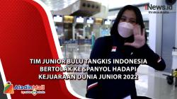 Tim Junior Bulu Tangkis Indonesia Bertolak ke Spanyol Hadapi Kejuaraan Dunia Junior 2022