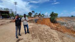 Jalan Nasional di Satui Barat Tanbu Akhirnya Ditutup Total, Longsor Semakin Meluas