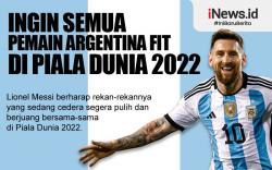 Infografis Lionel Messi Ingin Semua Pemain Argentina Fit di Piala Dunia 2022