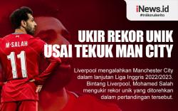 Infografis Mohamed Salah Ukir Rekor Unik usai Liverpool Kalahkan Man City