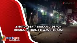  2 Motor Bertabrakan di Depok Diduga Ngebut, 1 Tewas di Lokasi