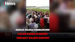 Tawuran anatara massa pendukung calon kepala desa terjadi di desa Krajanbo, Demak, Jawa Tengah.