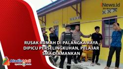 Rusak Rumah di Palangka Raya Dipicu Perselingkuhan, Pelajar SMA Diamankan