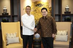 Ketum PSSI Erick Thohir Bertemu Pj Gubernur DKI Heru, Bahas JIS Jadi Kandidat Venue Piala Dunia U-17