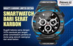 Infografis Bugatti Bikin Jam Tangan Pintar dari Serat Karbon