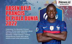 Infografis N'Golo Kante Absen Bela Prancis di Piala Dunia 2022