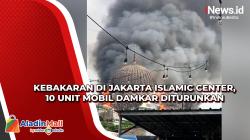 Kebakaran di Jakarta Islamic Center, 10 Unit Mobil Damkar Diturunkan