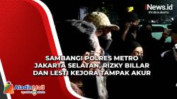 Sambangi Polres Metro Jakarta Selatan, Rizky Billar dan Lesti Kejora Tampak Akur