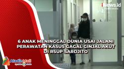 6 Anak Meninggal Dunia usai Jalani Perawatan Kasus Gagal Ginjal Akut di RSUP Sardjito