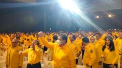 Airlangga Hartarto Hadiri Konsolidasi Nasional Golkar di Kemayoran, Teriakan Presiden Menggema<