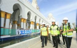 Sebulan jelang Peresmian, Begini Progres Pembangunan Masjid Sheikh Al Zayed Solo