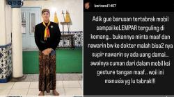 Adiknya Jadi Korban Kecelakaan Mobil hingga Terlempar, Bertrand Antolin Ngamuk Pelaku Tawarkan Uang Damai
