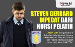 Infografis Steven Gerrard Dipecat dari Kursi Pelatih Aston Villa