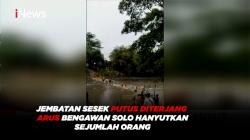 Jembatan di Solo Putus Diterjang Arus Sungai, Sejumlah Penyebrang Hanyut 