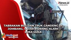 Tabrakan Bus dan Truk Gandeng di Jombang, 4 dari 9 Orang Alami Luka-Luka